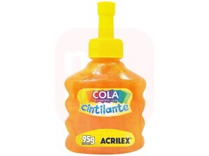 Cola Cintilante 95g Laranja - Acrilex