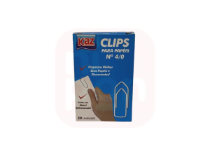 Clips Kaz 2/0 Colorido 100 Unidades