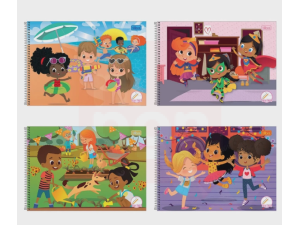 Caderno Meia Pauta Sapeca