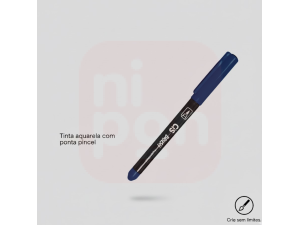 Caneta Marcador Brush Aquarelável CIS - Azul escuro